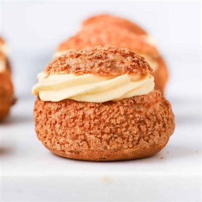   Chouquette? A Heavenly Blend of Crispy Choux Pastry and Sweet Caramel Drizzle